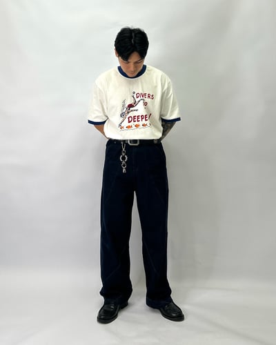 【fuchun】【🇰🇷】買夢想的海女奶奶滾邊短T5