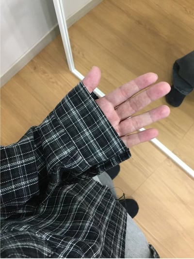 毛邊流蘇格紋襯衫9