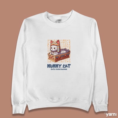 (大學T)貓木乃伊 yarn有夠寶4