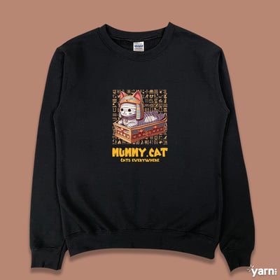 (大學T)貓木乃伊 yarn有夠寶3