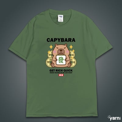 (短T)卡皮巴拉暴富 yarn有夠寶6