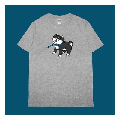 (短T)柴不走 yarn有夠寶(黑柴款)1