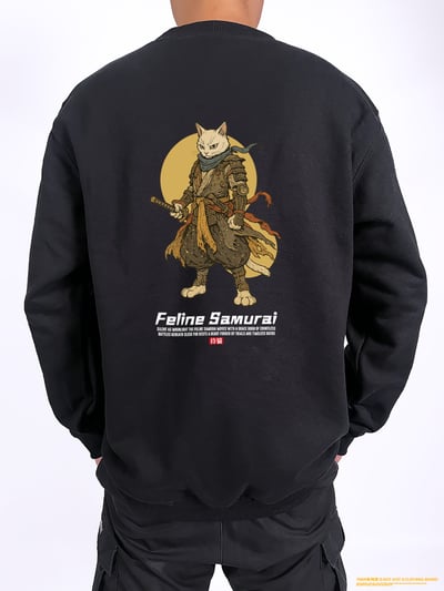 (大學T)貓科武士 yarn有夠寶2