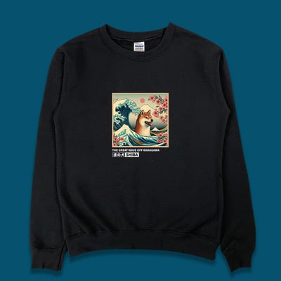 (大學T)浮世繪柴犬 yarn有夠寶3