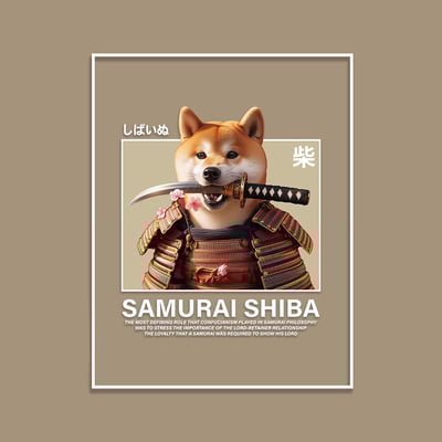 (連帽上衣)柴犬武士 yarn有夠寶5