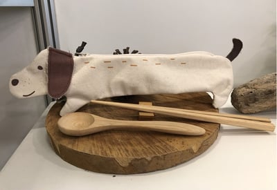 無染 臘腸狗環保筷袋 微笑台灣MIT認證(團購使用）1