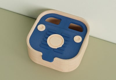 阿里山小火車-收納盒-藍1