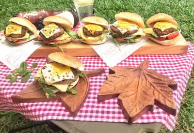 木城工坊 楓葉造型茶點盤-道格拉斯楓2