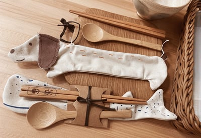 無染 臘腸狗環保筷袋 微笑台灣MIT認證2