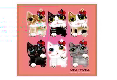 布漾 BYC印花萬用布 Sally(六六招財貓)(和你一起分享)(團購使用）1