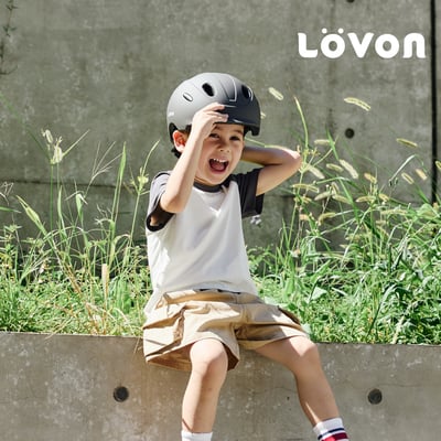 LOVON 兒童平衡/滑步車專用安全帽-灰色3