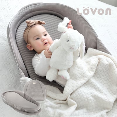 LOVON RÜYA 折疊式攜帶床中床-雲朵灰1