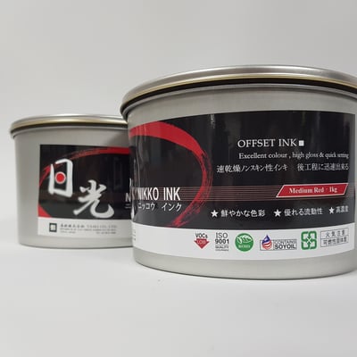 特別色油墨∣日光金紅紅口NIKKO Medium Red Ink2