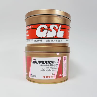 特別色油墨∣象牌金紅墨TOYOS-1 Bronze Red Ink 3