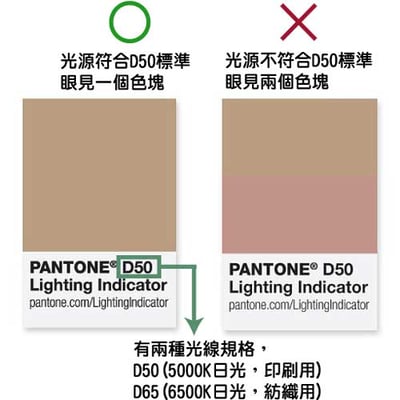 彩通照明指標貼 D65 Pantone Lighting Indicator Stickers D654