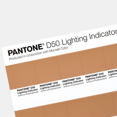彩通照明指標貼 D50 Pantone Lighting Indicator Stickers D502