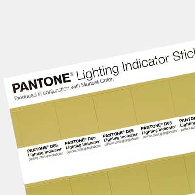 彩通照明指標貼 D65 Pantone Lighting Indicator Stickers D653