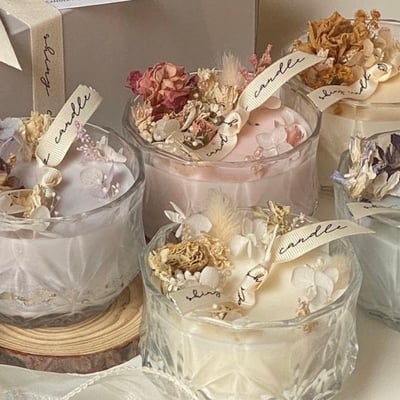 KCCA莫內乾燥花香氛蠟燭杯3