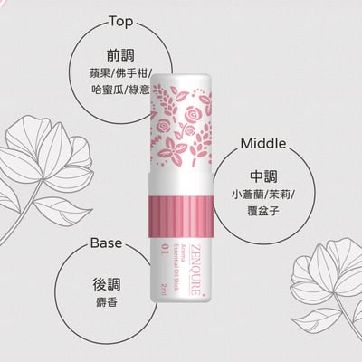ZENQURE正光滾珠精油棒 01 果香花韻3