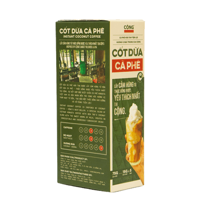 CỘNG的即溶咖啡｜椰子咖啡風味2