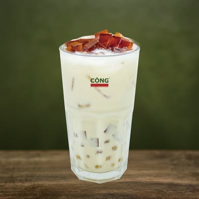 茉莉奶茶W.咖啡凍＆蒟蒻晶球1