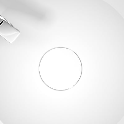 IDEAVIT - 白色平光霧面人造石壁掛盆 - WA1510020785