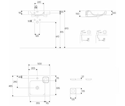 GEBERIT 124150000 Icon 壁掛盆 - 吉博力3