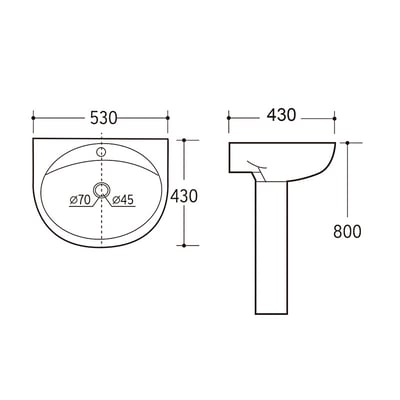 Cassido - 立柱盆 / L001 L002 L112 L113 L1146