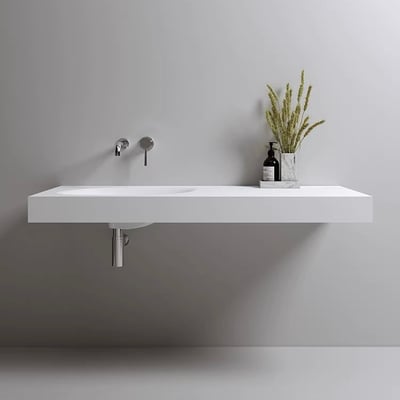 IDEAVIT - 人造石一體成型掛式盆 - K-209-T-UP1