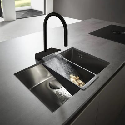 Hansgrohe Aquno Select M81 廚房抽拉瀑布龍頭 - 738378003