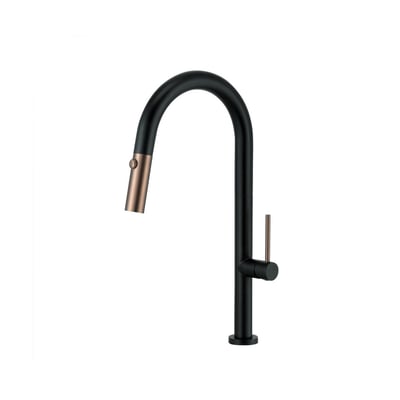 Day&Day - 不鏽鋼伸縮廚房龍頭 - 黑色 / ED-KS837772