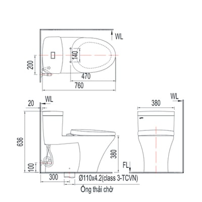 日本 INAX 單體馬桶 AC-900VRN-TW2