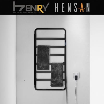 HENSAN - 智能電熱毛巾桿 / F-2023-PB(質感黑)1