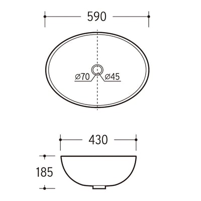 Cassido - 檯上盆 - 藝術盆系列 / B-201 B-202 B-203 B-2048