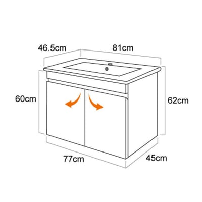 一體成型盆櫃組 L0160/906011