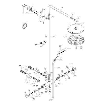 Hansgrohe  雨瀑飛舞恆溫花灑｜淋浴柱｜訂製特殊色 - Raindance Select S - 2763300014