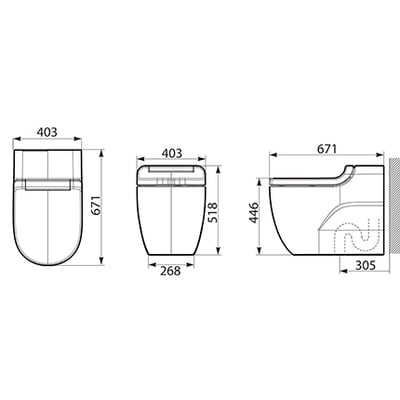 西班牙  Roca IN-WASH MERIDIAN 智能馬桶 - 全自動馬桶5