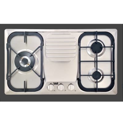 不鏽鋼三口高效能瓦斯爐GH7050-L1