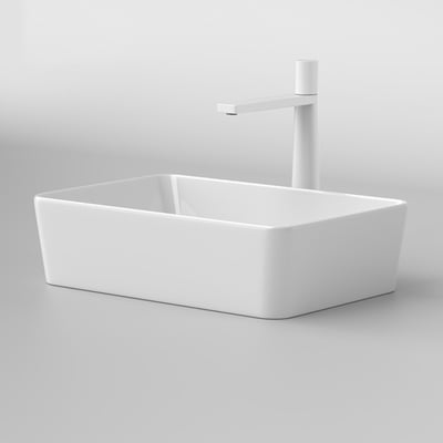 IDEAVIT - 方形弧角/薄邊台上盆 - KW2101-B (無溢水口)2