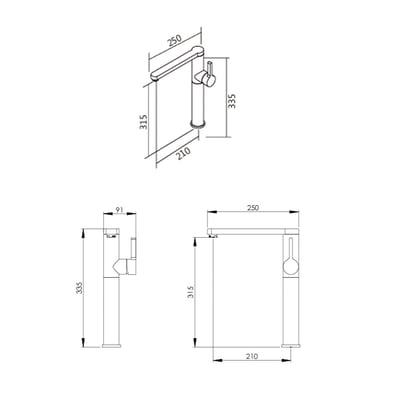 BOSS - 加高款面盆龍頭 - D-2079 / D-2069 / D-20996