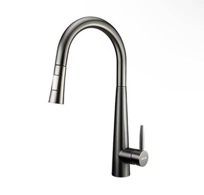 Day&Day｜ED-KS4021｜不鏽鋼伸縮花灑水龍頭｜高度43 ｜鐵灰黑色 - 日日家居1