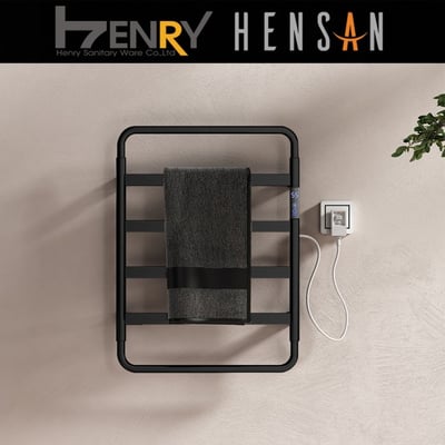 HENSAN - 智能電熱毛巾桿 / F-2013-PB(質感黑)1