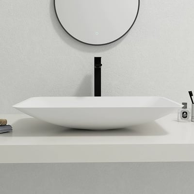 IDEAVIT - 人造石檯面型薄邊盆 - K-019L-T-UP1