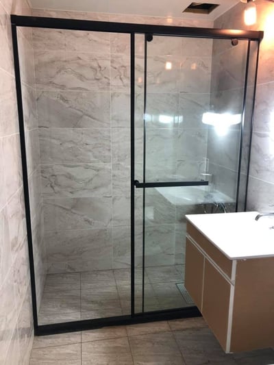 淋浴拉門乾溼分離 - 一字無框內開/外開 JC-006B6