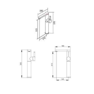BOSS - 加高款面盆龍頭 - D-2079 / D-2069 / D-20995
