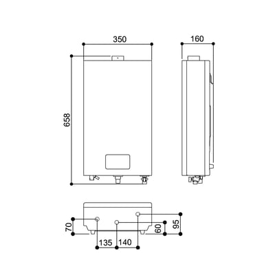 屋內型12L強制排氣熱水器-MUA-1200WF2