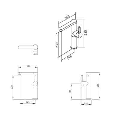 BOSS - 加高款面盆龍頭 - D-2079 / D-2069 / D-20994