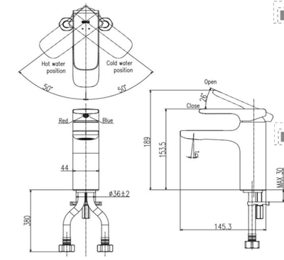 日本INAX-臉盆用單槍龍頭-LFV-632S3