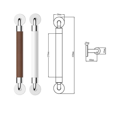 STVIVK-TPR防滑系列-一字訂製安全扶手 - VK-901020005