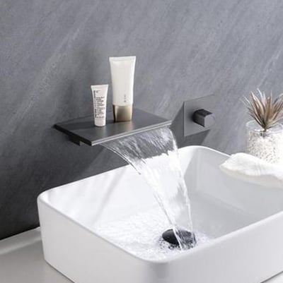 DE系列 -埋壁式瀑布面盆龍頭 - PB-70091-M2